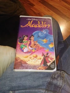 Vintage Rare Aladdin (VHS,1993) Black Diamond #1662 Walt Disney Classic USA Made - Picture 1 of 6