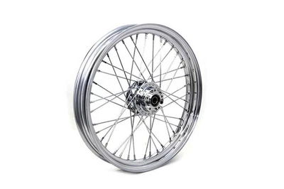V-Twin 52-1031 Chrome 23" x 3.00" Front Spoke Wheel for 10-22 Sportster w/o ABS - Image 1 of 3
