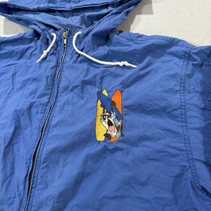Vintage Taz Surfjacke Looney Tunes Full Zip Kapuze 90er - Bild 1 von 19