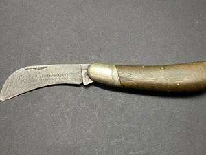 Vintage Knife Emerald Leaf Jewel Foliage Co Texas Pocket Knife Solingen Germany - Picture 1 of 7