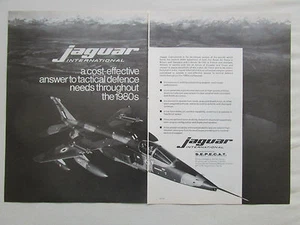 3/1980 PUB DASSAULT BREGUET BRITISH AEROSPACE SEPECAT JAGUAR JAG59 ORIGINAL ANZEIGE - Bild 1 von 1
