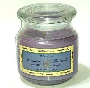 Greenleaf glass jar candle Lavender Soy Blend New very rare purple - Picture 1 of 8