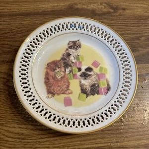 New Generation Collector Plate" The Kittens" Marilyn Leader B&G Denmark 6.75"D - Picture 1 of 4