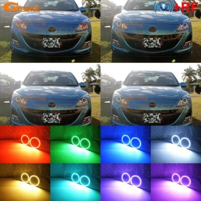 For Mazda 3 mazda3 Speed Sport BL Multi-Color RGB LED Angel Eyes Bluetooth APP - Изображение 1 из 4