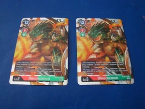 Digimon Dinorexmon BT9-018 R x 2 Foil NM/M (X Record) - Picture 1 of 2