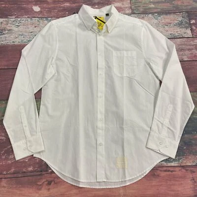 Camisa de vestir Five Four Francis blanca manga larga abotonada para hombre talla grande NUEVA * Foto 1 de 4