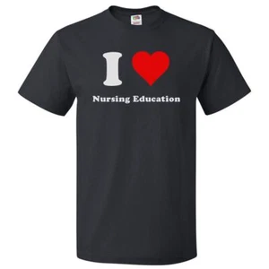 Camiseta I Love Nursing Education I Heart Nursing Education Tee - Imagen 1 de 2