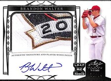 2022 Leaf Trinity BRANDON WALTER (RC) Red Sox Jersey Patch Auto #'d/99 Rookie
