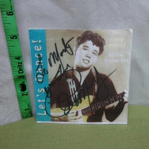 Autógrafo CHRIS MONTEZ Let's Dance imagen firmada a mano More I See You década 1960 - Imagen 1 de 1