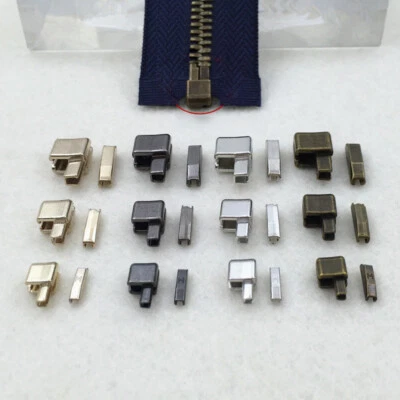 Metal Zipper Bottom Slider Zipper Stopper Repair Tool DIY Sewing Coat Jacket AU - Image 1 of 4