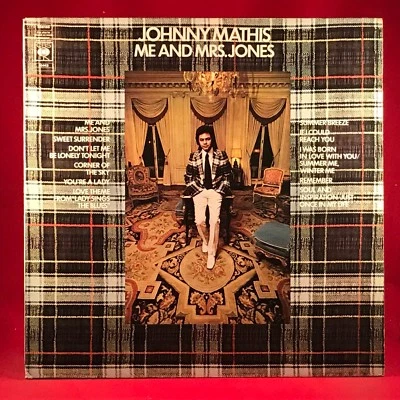 JOHNNY MATHIS Me And Mrs. Jones 1973 UK Vinyl LP Record You're A Lady remember - Image 1 of 2