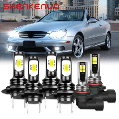 Светодиодные противотуманные фары для Mercedes-Benz CLK320 CLK500 2004-2005 6x 6000K - Изображение 1 из 4