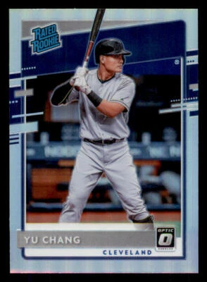 2020 Donruss Optic Holo #93 Yu Chang RR - Image 1 of 2