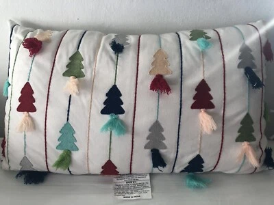 NWT Threshold Opalhouse Christmas Tree Tassel Decorative Pillow 16”x26” - Image 1 of 4