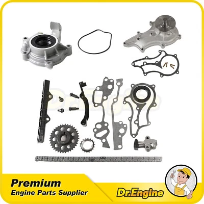 Kit de cadena de distribución bomba de agua de aceite apta para camioneta Toyota 4Runner 85-95 2,4 L 22R Foto 1 de 4
