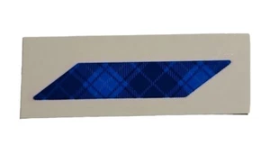 Calcomanía de marco Guerrilla Gravity OEM sin trapezoide lateral de accionamiento 2,5" x 0,5" azul a cuadros - Imagen 1 de 4