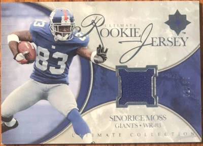 2006 Ultimate Collection Rookie Jerseys Sinorice Moss #UR-SM #’d 62/99 - Image 1 of 3