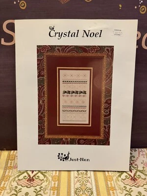 Just Nan Crystal Noel Counted Cross Stitch Pattern Some Beads Thread - Image 1 of 4