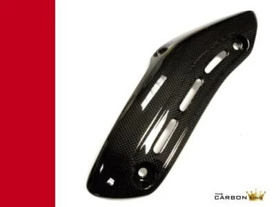  DUCATI MONSTER 821 2017-18 CARBON EXHAUST HEADER HEAT SHIELD IN PLAIN GLOSS  - Image 1 of 3