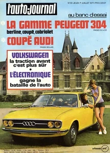 L'AUTO JOURNAL Nr. 13 01.07.1971 Audi 100 Coupe 304 Limousine Coupe Cabrio ALFA - Bild 1 von 1