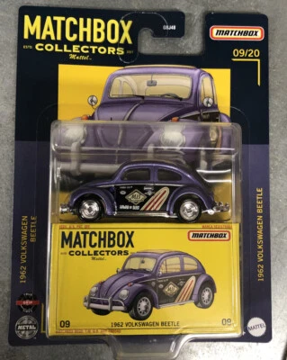 Volkswagen Beetle 1962 Matchbox coche púrpura VW GRK27 2021 coleccionistas Foto 1 de 3