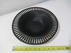 ciotola a fessura metallo nero diametro 11" consolle ciotola servizio piano cottura insalata - Foto 1 di 7