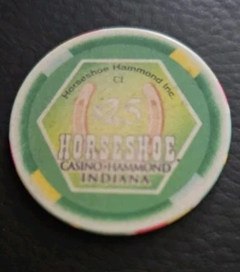 Horseshoe Casino Hammond Indiana $25 Casino Chips - Picture 1 of 2