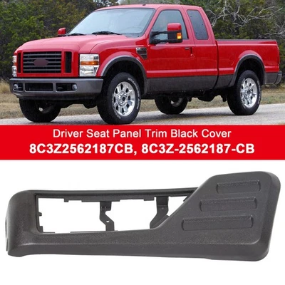 Driver Seat Panel Trim Black Cover For Ford F250 F350 F450 Super Duty 2008-10 S1 - Image 1 of 4