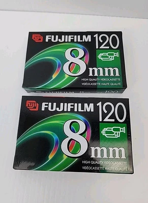 2 Fujifilm 120 мин 8 мм видеокамеры ленты P6-120 видео кассеты новый - Изображение 1 из 2