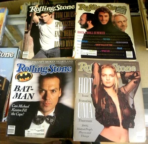 1989 4 issues ROLLING STONE Magazine 552 555 556/557 569 Tom Cruise - Picture 1 of 6