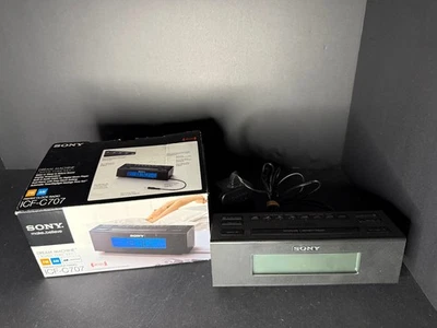 Sony Dream Machine ICF-C707 Clock Radio w/ Box Tested Working - Image 1 of 4