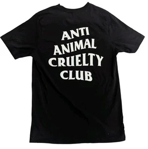 Anti Animal Cruelty Club Black Shirt Medium  - Picture 1 of 6