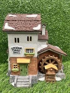 Dept 56 Stoder Grist Mill Alpine Village Series Retired Porcelain Christmas - Picture 1 of 7