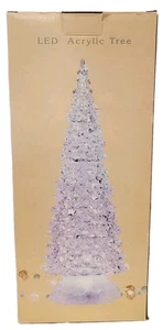 Cracker Barrel Navidad LED Acrílico Árbol Ilumina Multicolor Excelente Estado  - Imagen 1 de 7