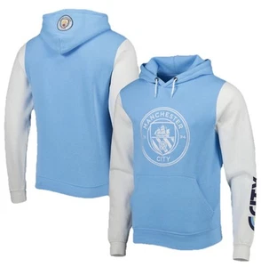 Manchester City F.C. Front Fleece Sweatshirt Official Soccer Hoodie Men’s Small - Picture 1 of 9