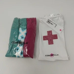 Cosabella Emergency Lingerie 3-Pack PLUS SIZE 1X-3X New in Sealed Package w Bag - Picture 1 of 5
