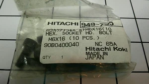 Genuine Hitachi 949-755 Hex Bolt (10 PK)  for F1000A CR10V/12V NR90AC C12LCH - Picture 1 of 3