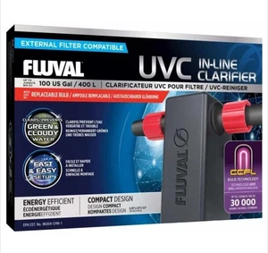 Fluval UVC In-Line UV Clarifier Aquarium Clear Water Greenwater Filter Fish Tank - Picture 1 of 14
