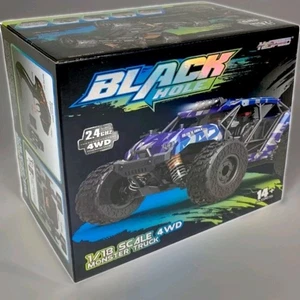 Hospeed Black Hole Storm 1/18 Brushed Motor Monster Truck RTR Blue - Picture 1 of 6