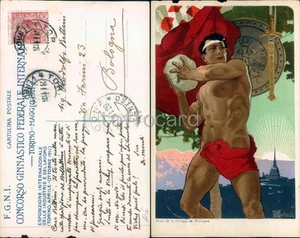 BOLOGNA CITTA'-CONCORSO GINNASTICO 1911-AUTORE BALLERIO-difetti-C89-48 - Bild 1 von 1