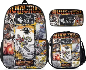 Motorrad Rucksäcke - Dirt Bike Rucksack Konvolut 3 Stück für Teens, Jungen und Gi - Bild 1 von 9