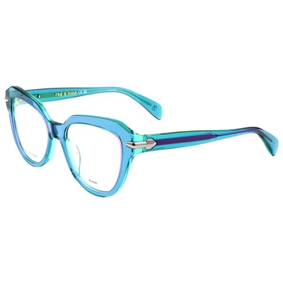 Ópticas Rag & Bone para mujer 50 mm azul violeta RNB3073-WOI-50 Foto 1 de 3