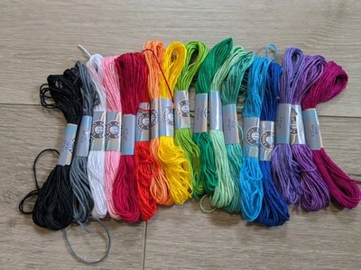 Lot of 17 Crafter's Closet Multi-Color Cotton Embroidery Floss Needlepoint - Image 1 of 4