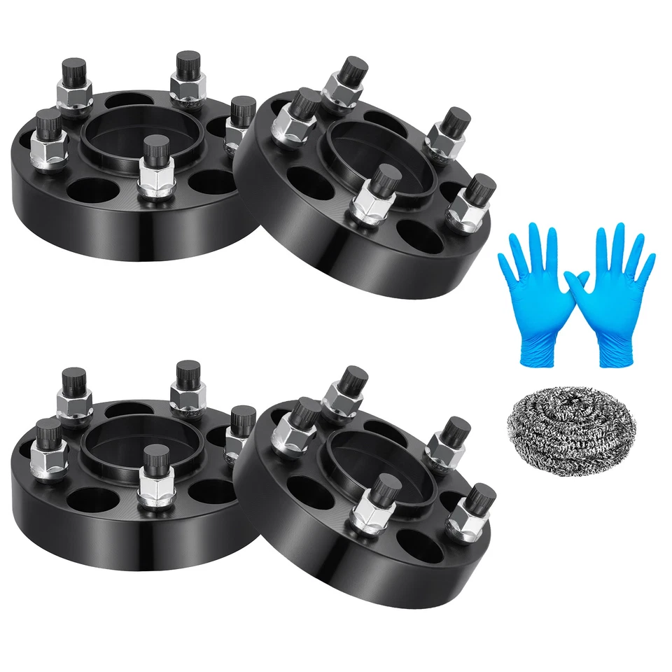 (4) 1.25" Hubcentric 5x4.5 5x114.3 Wheel Spacers 1/2"x20 For Ford Mustang Ranger Foto 1 de 4