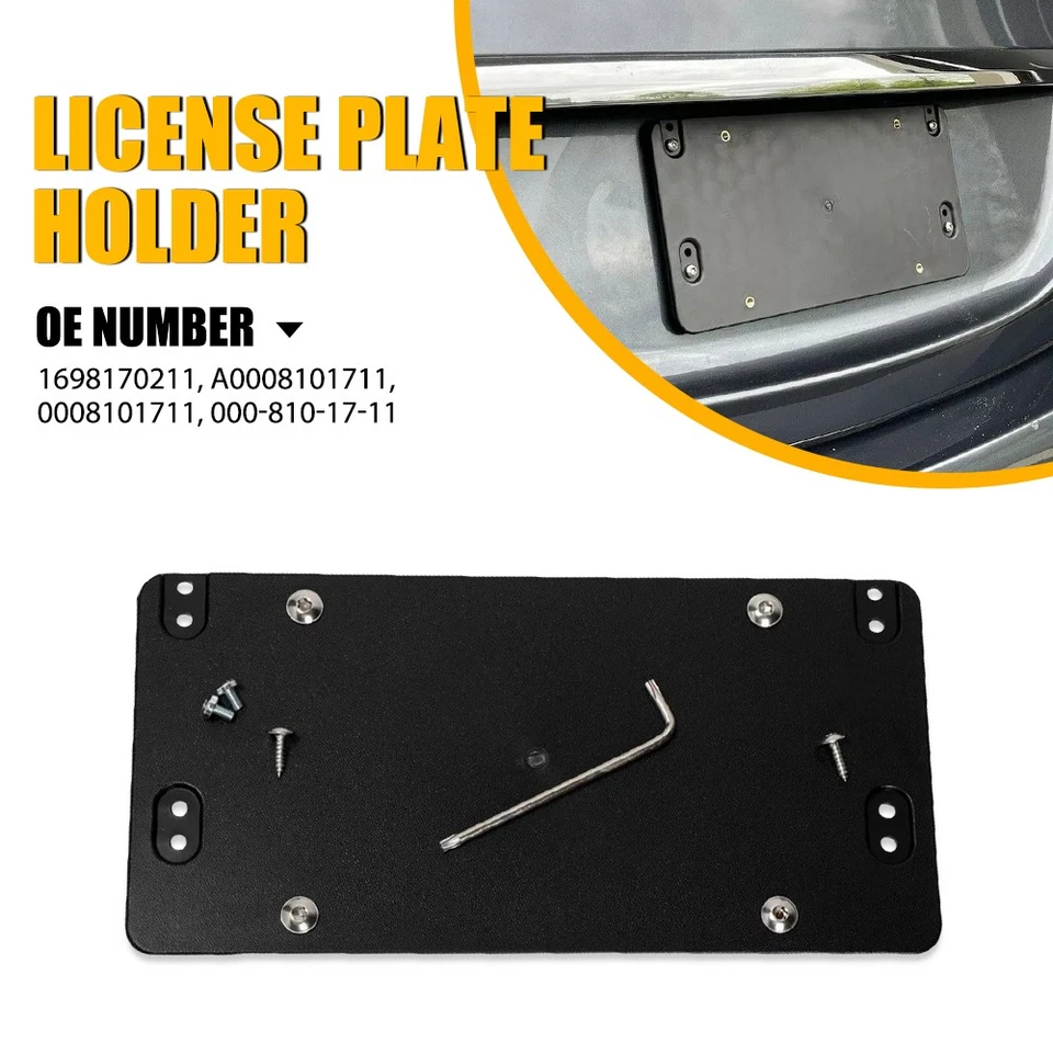 Kit de soporte de parachoques de montaje para placa de matrícula frontal para MERCEDES-BENZ nuevo Foto 1 de 4