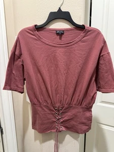 Shinesdar- Mauve Tunic Top- Sz L- NWOT - Picture 1 of 3