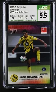 2020 Now #165 Jude Bellingham Bundesliga RC CGC 9.5 - Picture 1 of 2