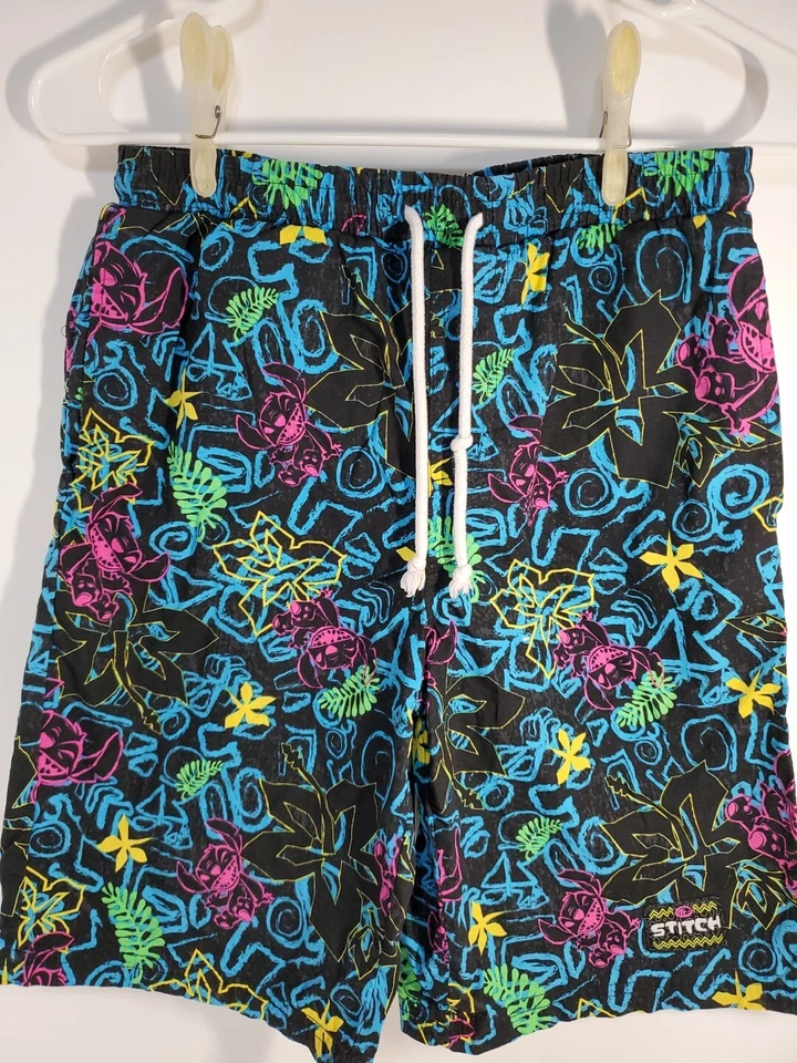 Мужские синие черные цветные анимационные шорты Disney Stitch размер XS - Изображение 1 из 4
