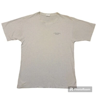 Vintage 'A Beautiful Mind' Graphic Spell-Out Movie Promo T-Shirt Men's Sz Large Foto 1 de 4