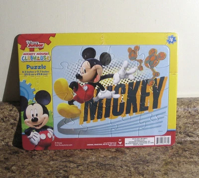 Disney Mickey Mouse Casa Club Puzzle 16 Piezas Preescolar NUEVO Foto 1 de 2